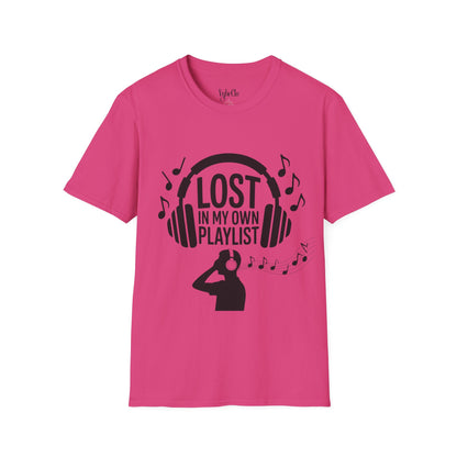 Lost in My Own Playlist T-Shirt, Music Lover Gift, Unisex Tee for Concerts, Birthday, Music Festivals, Casual Wear