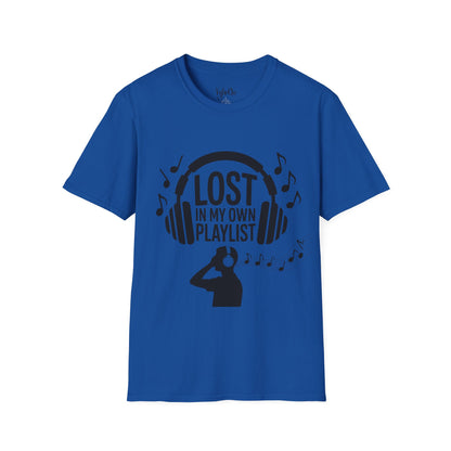 Lost in My Own Playlist T-Shirt, Music Lover Gift, Unisex Tee for Concerts, Birthday, Music Festivals, Casual Wear