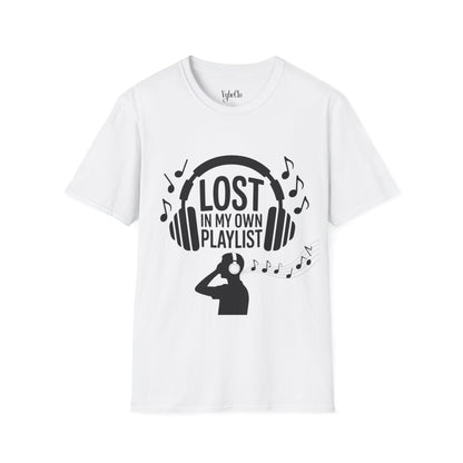 Lost in My Own Playlist T-Shirt, Music Lover Gift, Unisex Tee for Concerts, Birthday, Music Festivals, Casual Wear