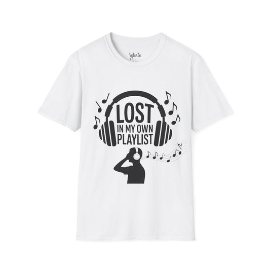 Lost in My Own Playlist T-Shirt, Music Lover Gift, Unisex Tee for Concerts, Birthday, Music Festivals, Casual Wear
