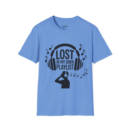 Lost in My Own Playlist T-Shirt, Music Lover Gift, Unisex Tee for Concerts, Birthday, Music Festivals, Casual Wear